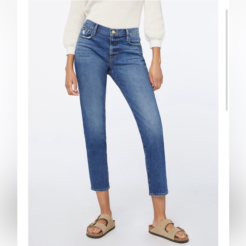 Frame Le Garcon Cropped Jeans Solana Size 26